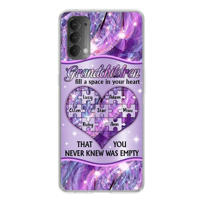 Personalized Grandchildren Phone Case - Up to 7 Kids - Mother's Day Gift Idea For Grandma - Grandchildren Fill A Space In Your Heart That You Never Knew Was Empty - Case For Xiaomi/ Oppo/ Huawei
