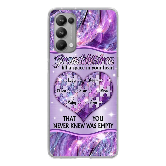 Personalized Grandchildren Phone Case - Up to 7 Kids - Mother's Day Gift Idea For Grandma - Grandchildren Fill A Space In Your Heart That You Never Knew Was Empty - Case For Xiaomi/ Oppo/ Huawei