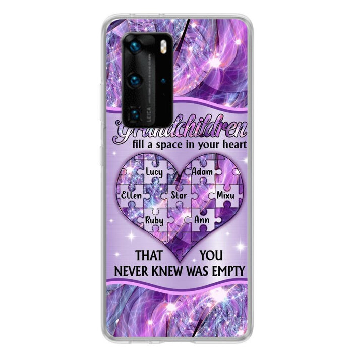 Personalized Grandchildren Phone Case - Up to 7 Kids - Mother's Day Gift Idea For Grandma - Grandchildren Fill A Space In Your Heart That You Never Knew Was Empty - Case For Xiaomi/ Oppo/ Huawei