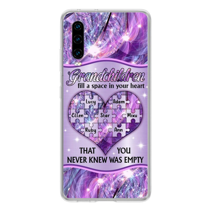Personalized Grandchildren Phone Case - Up to 7 Kids - Mother's Day Gift Idea For Grandma - Grandchildren Fill A Space In Your Heart That You Never Knew Was Empty - Case For Xiaomi/ Oppo/ Huawei