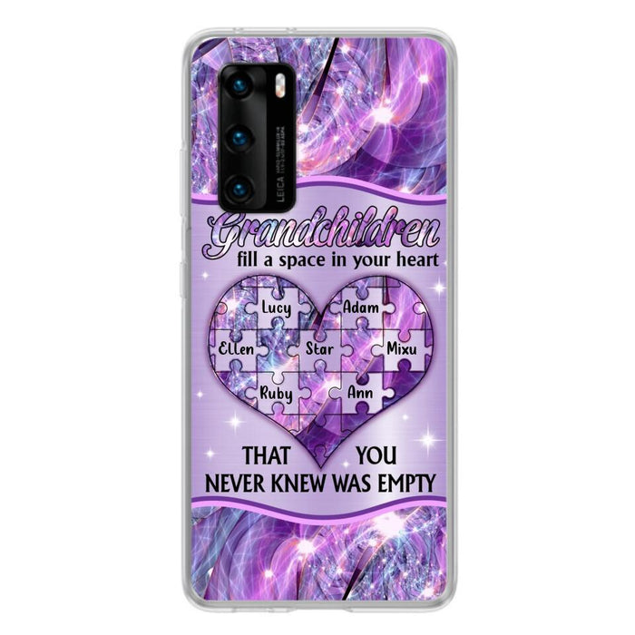 Personalized Grandchildren Phone Case - Up to 7 Kids - Mother's Day Gift Idea For Grandma - Grandchildren Fill A Space In Your Heart That You Never Knew Was Empty - Case For Xiaomi/ Oppo/ Huawei