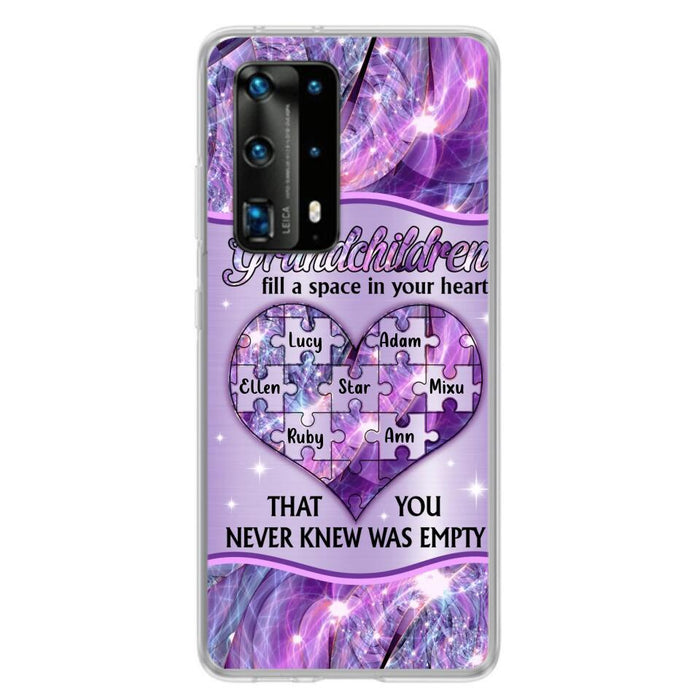 Personalized Grandchildren Phone Case - Up to 7 Kids - Mother's Day Gift Idea For Grandma - Grandchildren Fill A Space In Your Heart That You Never Knew Was Empty - Case For Xiaomi/ Oppo/ Huawei