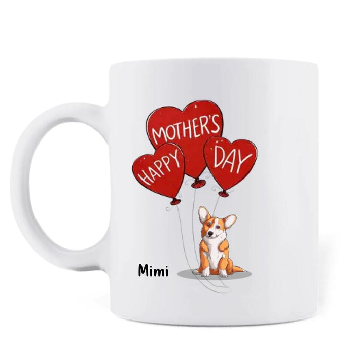 Personalized Dog Years Mug- Gift Idea For Mother's Day - Up to 6 Dogs - In Dog Years You're Dead