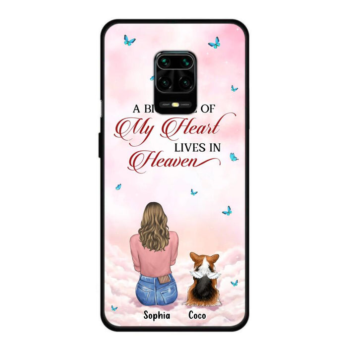 Personalized Memorial Pet Phone Case - Up to 4 Pets - Memorial Gift Idea For Dog/Cat Owner - A Big Piece Of My Heart Lives In Heaven - Case For Xiaomi/Oppo/Huawei