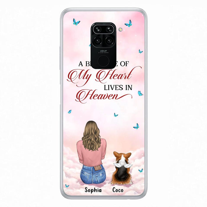 Personalized Memorial Pet Phone Case - Up to 4 Pets - Memorial Gift Idea For Dog/Cat Owner - A Big Piece Of My Heart Lives In Heaven - Case For Xiaomi/Oppo/Huawei