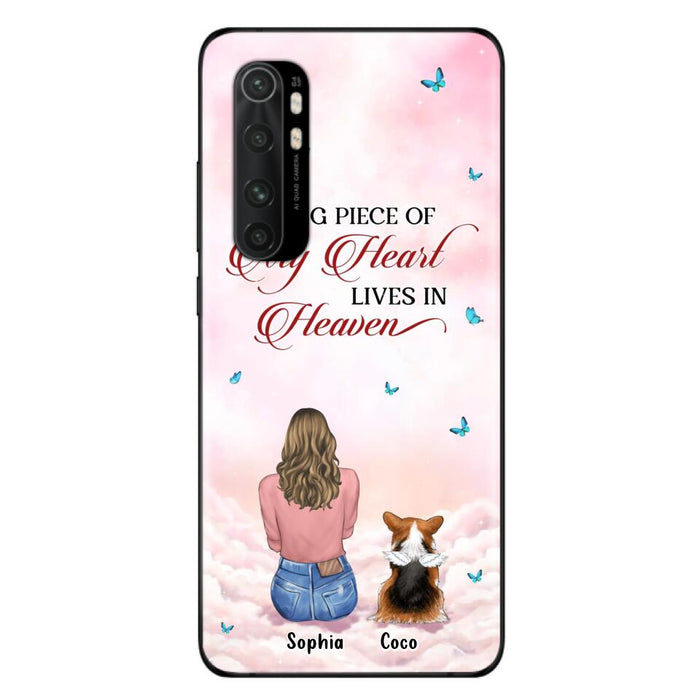 Personalized Memorial Pet Phone Case - Up to 4 Pets - Memorial Gift Idea For Dog/Cat Owner - A Big Piece Of My Heart Lives In Heaven - Case For Xiaomi/Oppo/Huawei