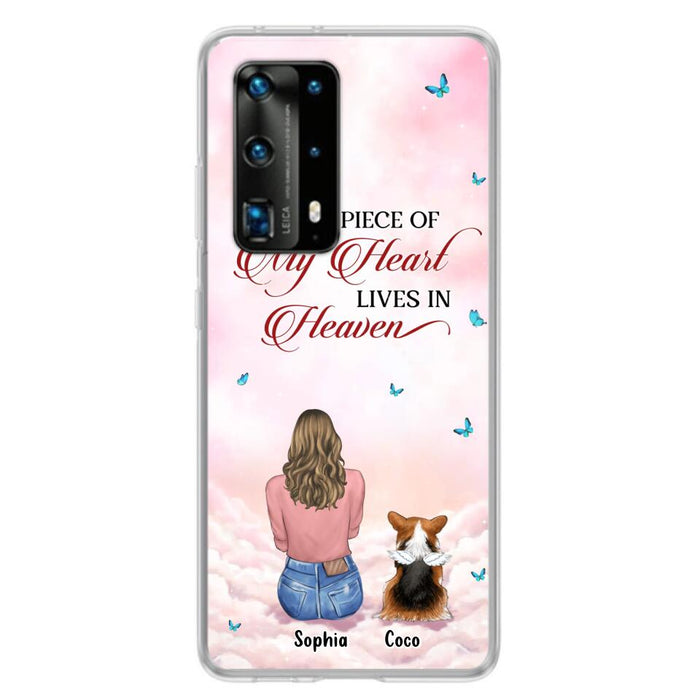 Personalized Memorial Pet Phone Case - Up to 4 Pets - Memorial Gift Idea For Dog/Cat Owner - A Big Piece Of My Heart Lives In Heaven - Case For Xiaomi/Oppo/Huawei
