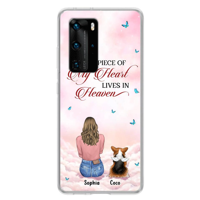 Personalized Memorial Pet Phone Case - Up to 4 Pets - Memorial Gift Idea For Dog/Cat Owner - A Big Piece Of My Heart Lives In Heaven - Case For Xiaomi/Oppo/Huawei