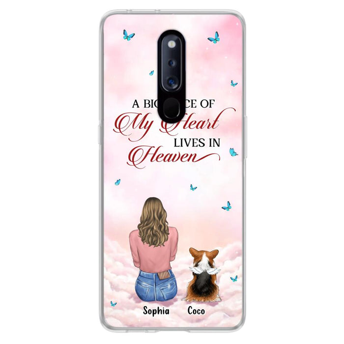 Personalized Memorial Pet Phone Case - Up to 4 Pets - Memorial Gift Idea For Dog/Cat Owner - A Big Piece Of My Heart Lives In Heaven - Case For Xiaomi/Oppo/Huawei