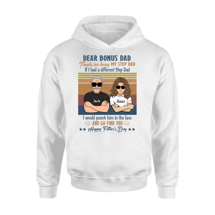 Personalized Dear Bonus Father T-shirt/Long Sleeve/Sweatshirt/Hoodie - Father's Day Gift Idea To Step Father
