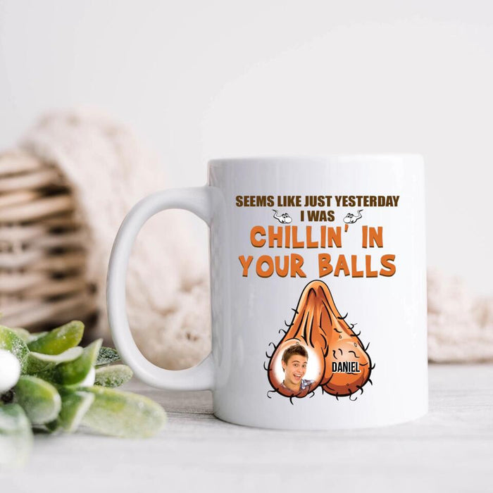 Personalized Happy Father's Day Coffee Mug - Father's Day Gift Idea - My First Home Was Awesome