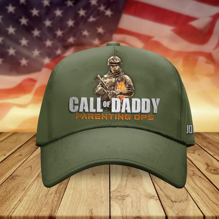 Personalized Father's Day Cap - Gift For Veteran Fathers - Call Of Daddy