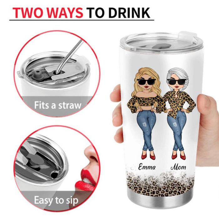 Personalized Mother And Daughter Tumbler - Gift Idea For Mother's Day From Daughter - I Always Thought My Mom Was Crazy And Now I Realize It Was Me