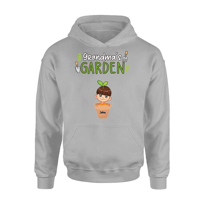 Personalized Grandma's Garden T-Shirt/Long Sleeve/Sweatshirt/Hoodie - Gift Idea For Grandma/Mother's Day Gift - Up to 10 Kids