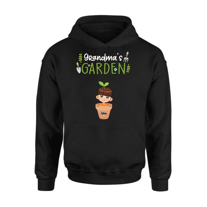 Personalized Grandma's Garden T-Shirt/Long Sleeve/Sweatshirt/Hoodie - Gift Idea For Grandma/Mother's Day Gift - Up to 10 Kids