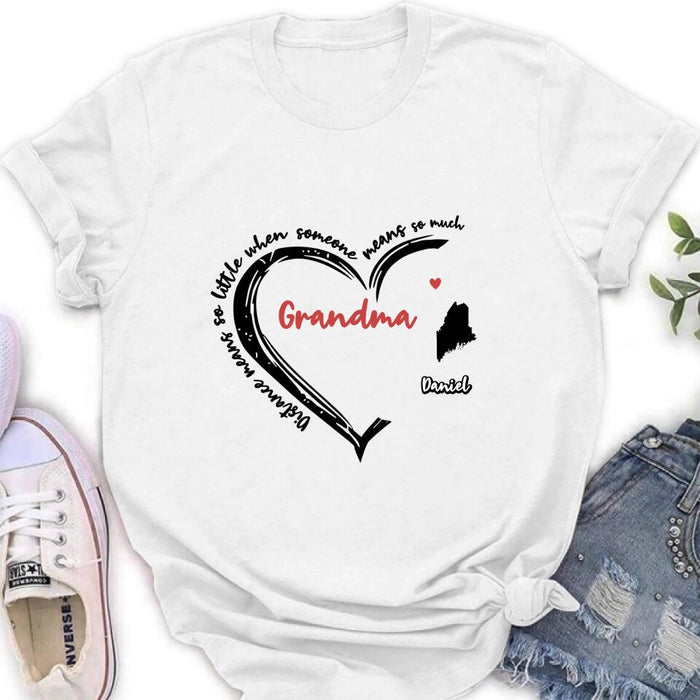 Personalized Grandma T-Shirt/Long Sleeve/Sweatshirt/Hoodie - Up to 6 Kids - Mother's Day Gift For Grandma - Home Is Where We Are Together