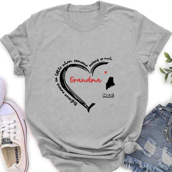 Personalized Grandma T-Shirt/Long Sleeve/Sweatshirt/Hoodie - Up to 6 Kids - Mother's Day Gift For Grandma - Home Is Where We Are Together