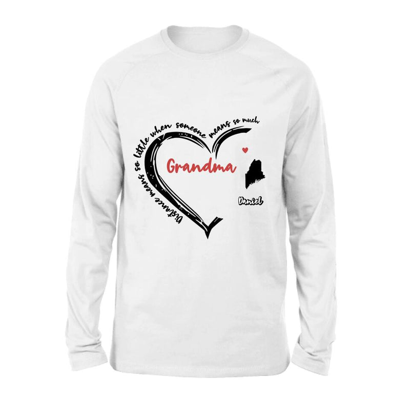 Personalized Grandma T-Shirt/Long Sleeve/Sweatshirt/Hoodie - Up to 6 Kids - Mother's Day Gift For Grandma - Home Is Where We Are Together