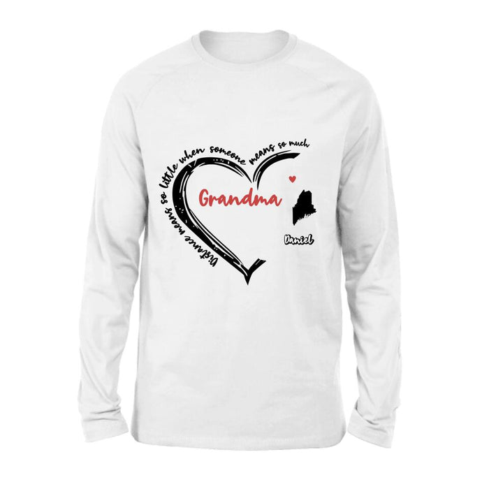 Personalized Grandma T-Shirt/Long Sleeve/Sweatshirt/Hoodie - Up to 6 Kids - Mother's Day Gift For Grandma - Home Is Where We Are Together