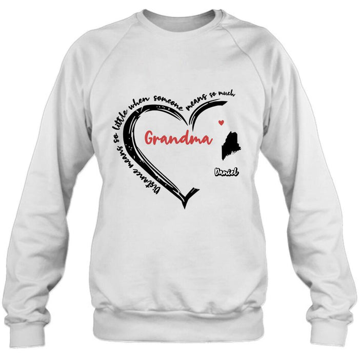 Personalized Grandma T-Shirt/Long Sleeve/Sweatshirt/Hoodie - Up to 6 Kids - Mother's Day Gift For Grandma - Home Is Where We Are Together