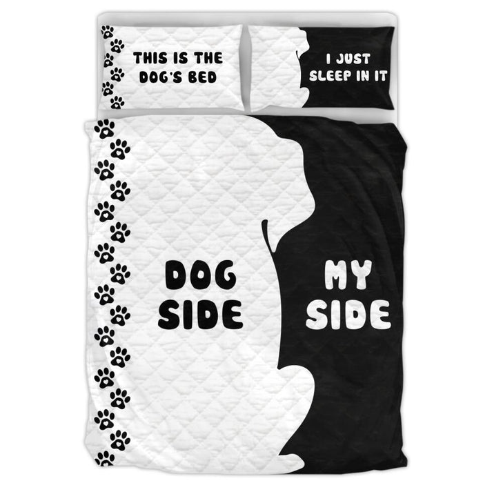 Personalized Dog Quilt Bed Sets - Gift Idea For Dog Lovers/Mother's Day/Father's Day - This Is The Dog's Bed I Just Sleep In It