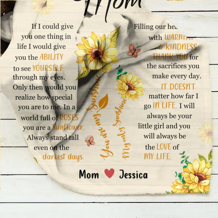 Personalized To My Mom Fleece Throw Blanket/Quilt - Gift Idea For Mother's Day - You Will Always Be The Love Of My Life