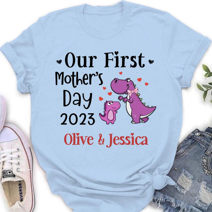 Personalized First's Mother Day Baby Onesie/T-Shirt - Gift Idea for Baby/Mother's Day - Our First Mother's Day 2023