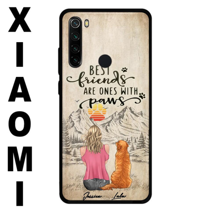 Personalized Dog Mom Phone Case - Up to 5 Dogs - Gift Idea For Mother's Day/Dog Lovers - Best Friends Are Ones With Paws - Case For Xiaomi/ Oppo/ Huawei
