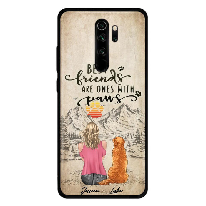 Personalized Dog Mom Phone Case - Up to 5 Dogs - Gift Idea For Mother's Day/Dog Lovers - Best Friends Are Ones With Paws - Case For Xiaomi/ Oppo/ Huawei