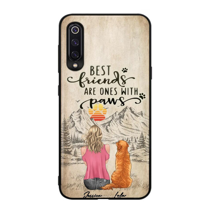 Personalized Dog Mom Phone Case - Up to 5 Dogs - Gift Idea For Mother's Day/Dog Lovers - Best Friends Are Ones With Paws - Case For Xiaomi/ Oppo/ Huawei