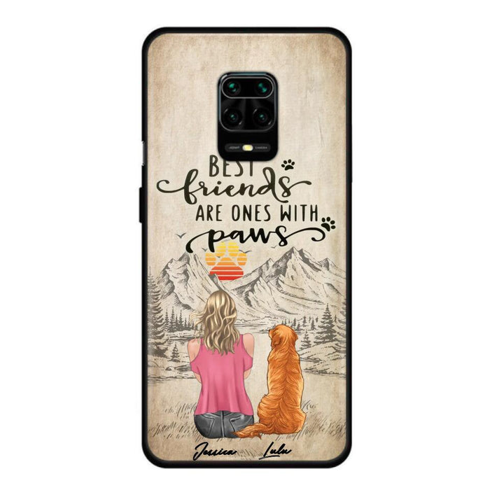 Personalized Dog Mom Phone Case - Up to 5 Dogs - Gift Idea For Mother's Day/Dog Lovers - Best Friends Are Ones With Paws - Case For Xiaomi/ Oppo/ Huawei
