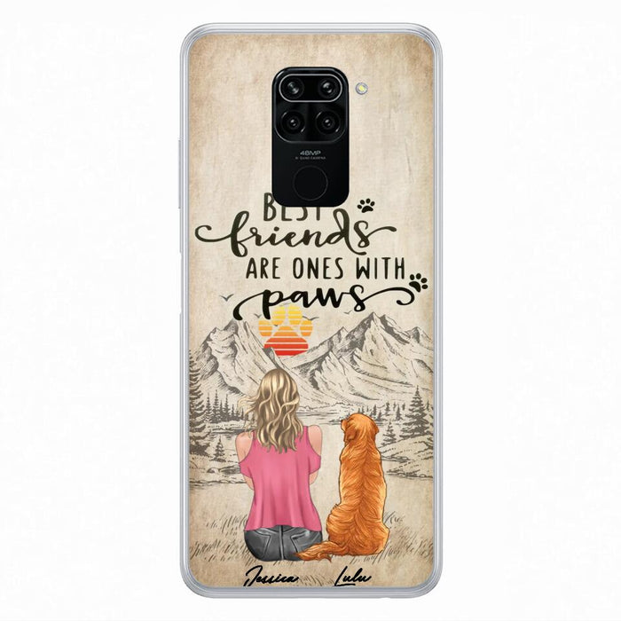 Personalized Dog Mom Phone Case - Up to 5 Dogs - Gift Idea For Mother's Day/Dog Lovers - Best Friends Are Ones With Paws - Case For Xiaomi/ Oppo/ Huawei