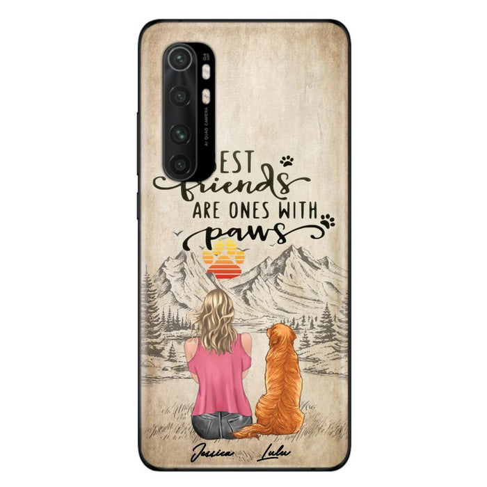 Personalized Dog Mom Phone Case - Up to 5 Dogs - Gift Idea For Mother's Day/Dog Lovers - Best Friends Are Ones With Paws - Case For Xiaomi/ Oppo/ Huawei