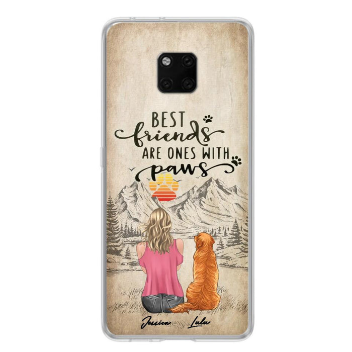 Personalized Dog Mom Phone Case - Up to 5 Dogs - Gift Idea For Mother's Day/Dog Lovers - Best Friends Are Ones With Paws - Case For Xiaomi/ Oppo/ Huawei