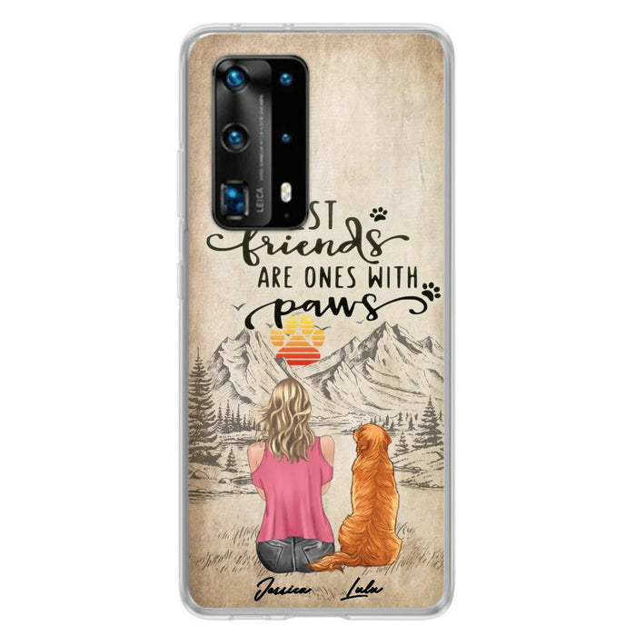 Personalized Dog Mom Phone Case - Up to 5 Dogs - Gift Idea For Mother's Day/Dog Lovers - Best Friends Are Ones With Paws - Case For Xiaomi/ Oppo/ Huawei