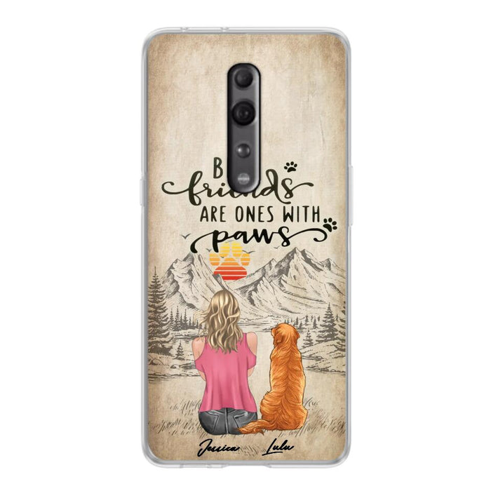 Personalized Dog Mom Phone Case - Up to 5 Dogs - Gift Idea For Mother's Day/Dog Lovers - Best Friends Are Ones With Paws - Case For Xiaomi/ Oppo/ Huawei