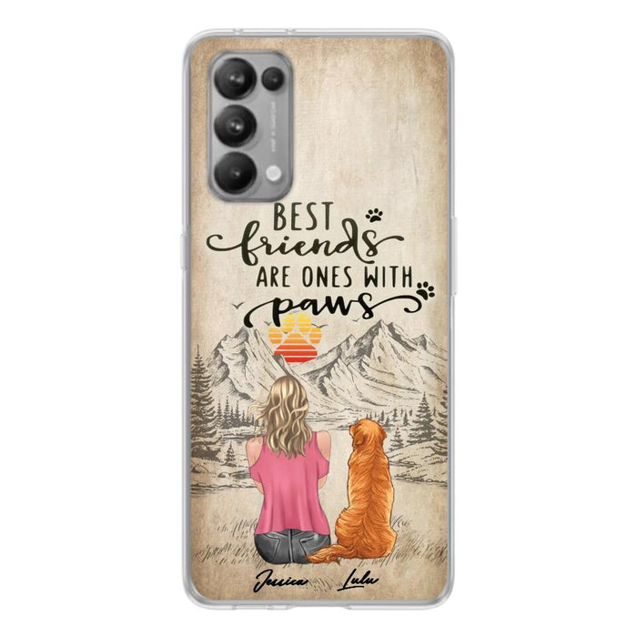 Personalized Dog Mom Phone Case - Up to 5 Dogs - Gift Idea For Mother's Day/Dog Lovers - Best Friends Are Ones With Paws - Case For Xiaomi/ Oppo/ Huawei