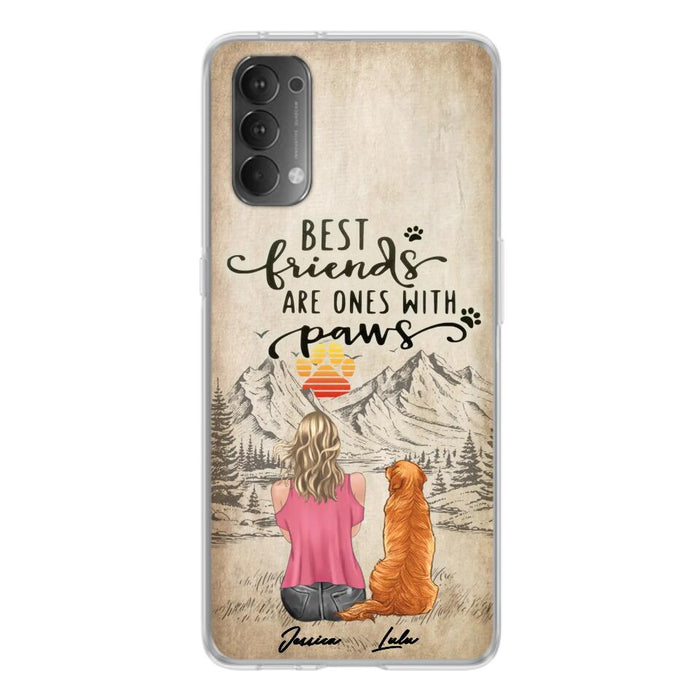 Personalized Dog Mom Phone Case - Up to 5 Dogs - Gift Idea For Mother's Day/Dog Lovers - Best Friends Are Ones With Paws - Case For Xiaomi/ Oppo/ Huawei