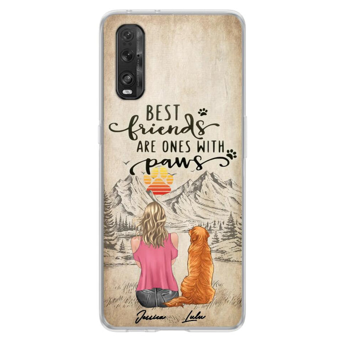 Personalized Dog Mom Phone Case - Up to 5 Dogs - Gift Idea For Mother's Day/Dog Lovers - Best Friends Are Ones With Paws - Case For Xiaomi/ Oppo/ Huawei