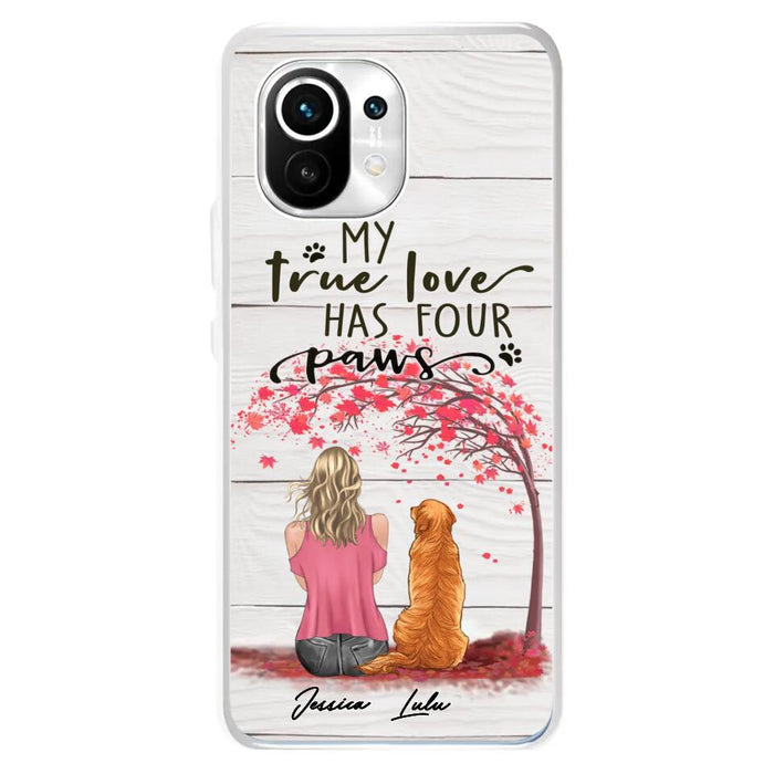 Personalized Dog Mom Phone Case - Up to 5 Dogs - Gift Idea For Mother's Day/Dog Lovers - My True Love Has Four Paws - Case For Xiaomi/ Oppo/ Huawei
