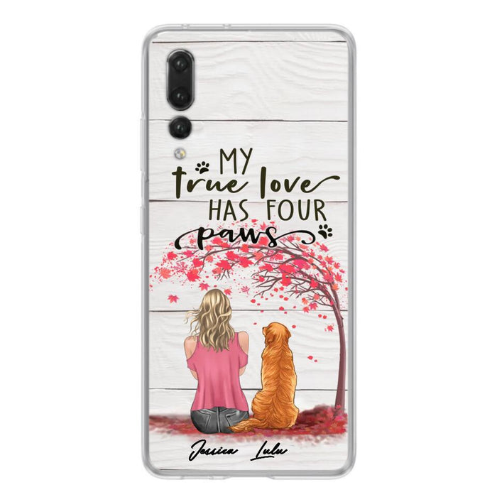 Personalized Dog Mom Phone Case - Up to 5 Dogs - Gift Idea For Mother's Day/Dog Lovers - My True Love Has Four Paws - Case For Xiaomi/ Oppo/ Huawei