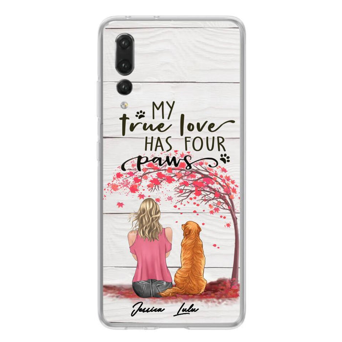 Personalized Dog Mom Phone Case - Up to 5 Dogs - Gift Idea For Mother's Day/Dog Lovers - My True Love Has Four Paws - Case For Xiaomi/ Oppo/ Huawei