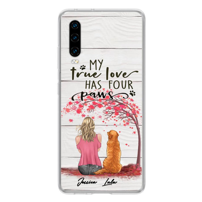 Personalized Dog Mom Phone Case - Up to 5 Dogs - Gift Idea For Mother's Day/Dog Lovers - My True Love Has Four Paws - Case For Xiaomi/ Oppo/ Huawei