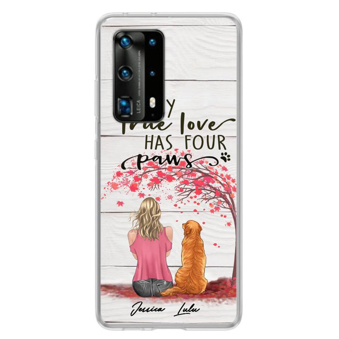 Personalized Dog Mom Phone Case - Up to 5 Dogs - Gift Idea For Mother's Day/Dog Lovers - My True Love Has Four Paws - Case For Xiaomi/ Oppo/ Huawei