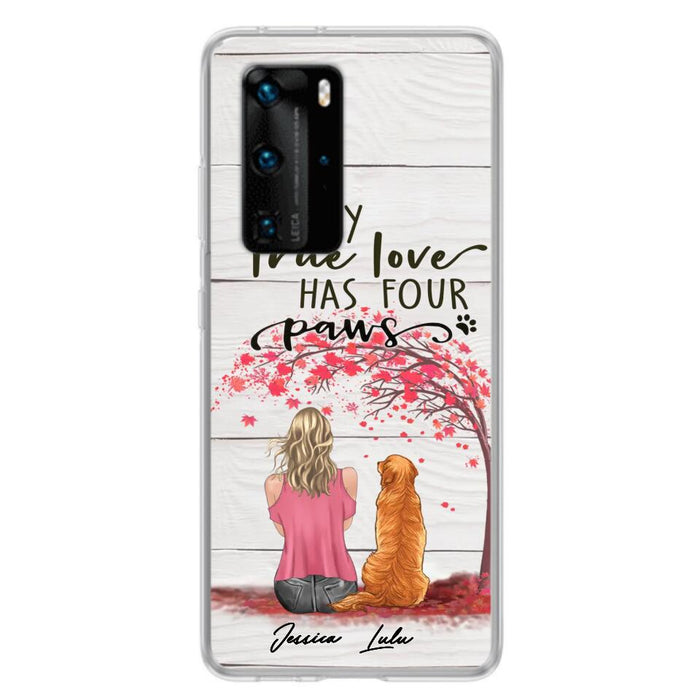 Personalized Dog Mom Phone Case - Up to 5 Dogs - Gift Idea For Mother's Day/Dog Lovers - My True Love Has Four Paws - Case For Xiaomi/ Oppo/ Huawei