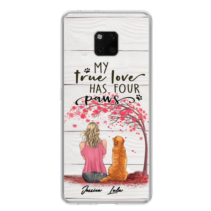 Personalized Dog Mom Phone Case - Up to 5 Dogs - Gift Idea For Mother's Day/Dog Lovers - My True Love Has Four Paws - Case For Xiaomi/ Oppo/ Huawei