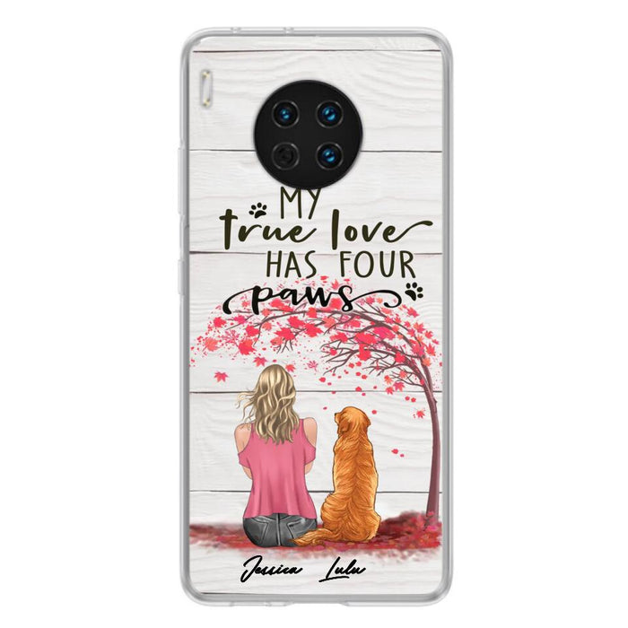 Personalized Dog Mom Phone Case - Up to 5 Dogs - Gift Idea For Mother's Day/Dog Lovers - My True Love Has Four Paws - Case For Xiaomi/ Oppo/ Huawei