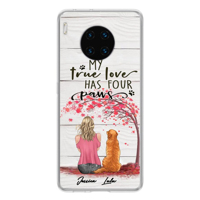 Personalized Dog Mom Phone Case - Up to 5 Dogs - Gift Idea For Mother's Day/Dog Lovers - My True Love Has Four Paws - Case For Xiaomi/ Oppo/ Huawei