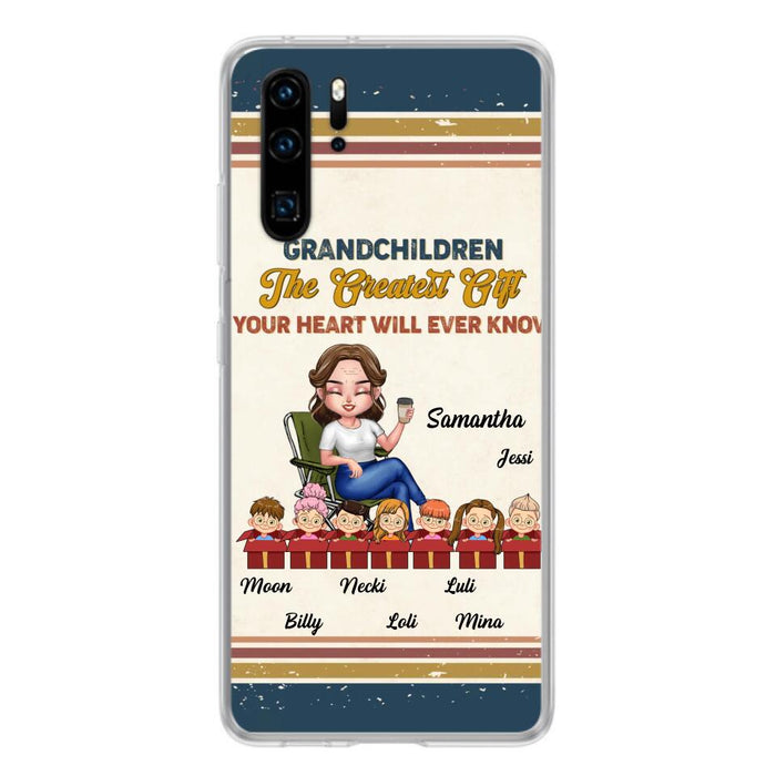 Custom Personalized Grandma Phone Case - Gift Idea For Grandma/Mother's Day - Up To 7 Kids - Grandchildren The Greatest Gift Your Heart Will Ever Know - Case For Xiaomi/Oppo/Huawei