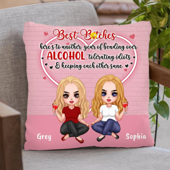 Personalized Friends Quilt/Fleece Blanket/Pillow Cover - Best Gift For Friends